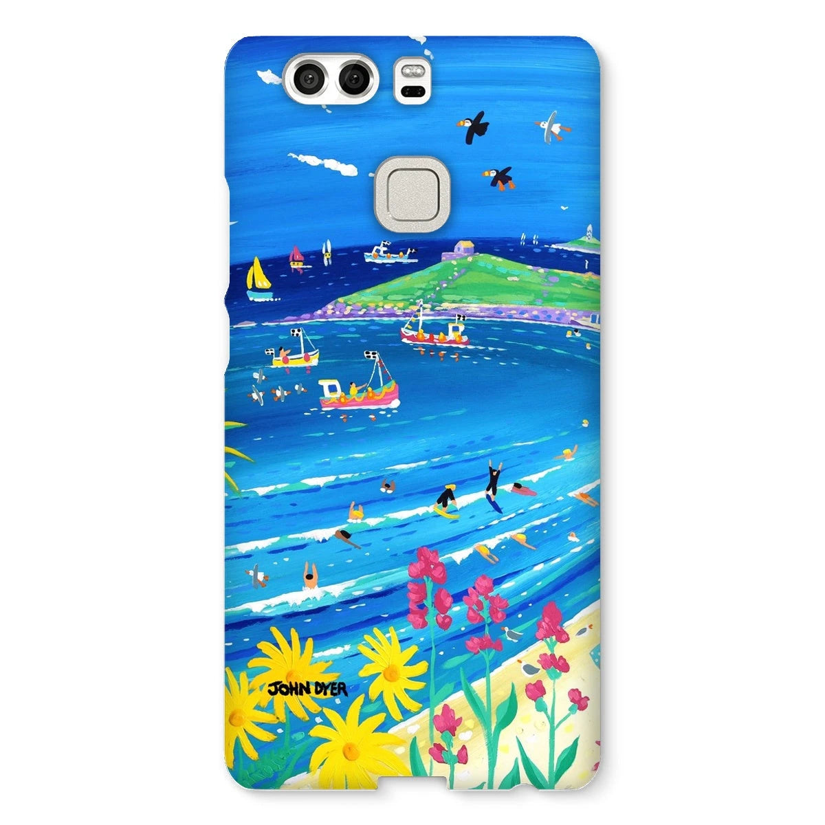 Snap Art Phone Case. Porthmeor Beach St Ives. Artist John Dyer. Cornwall Art Gallery. John Dyer
