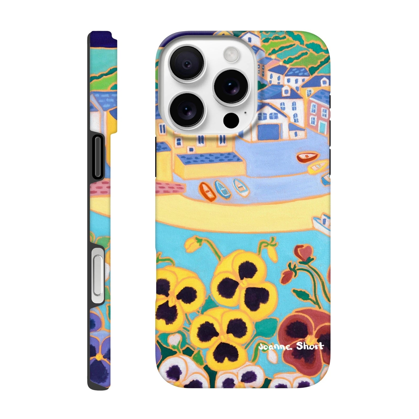 Tough Art Phone Case. Port Isaac. Artist Joanne Short. Cornwall Art Gallery Joanne Short