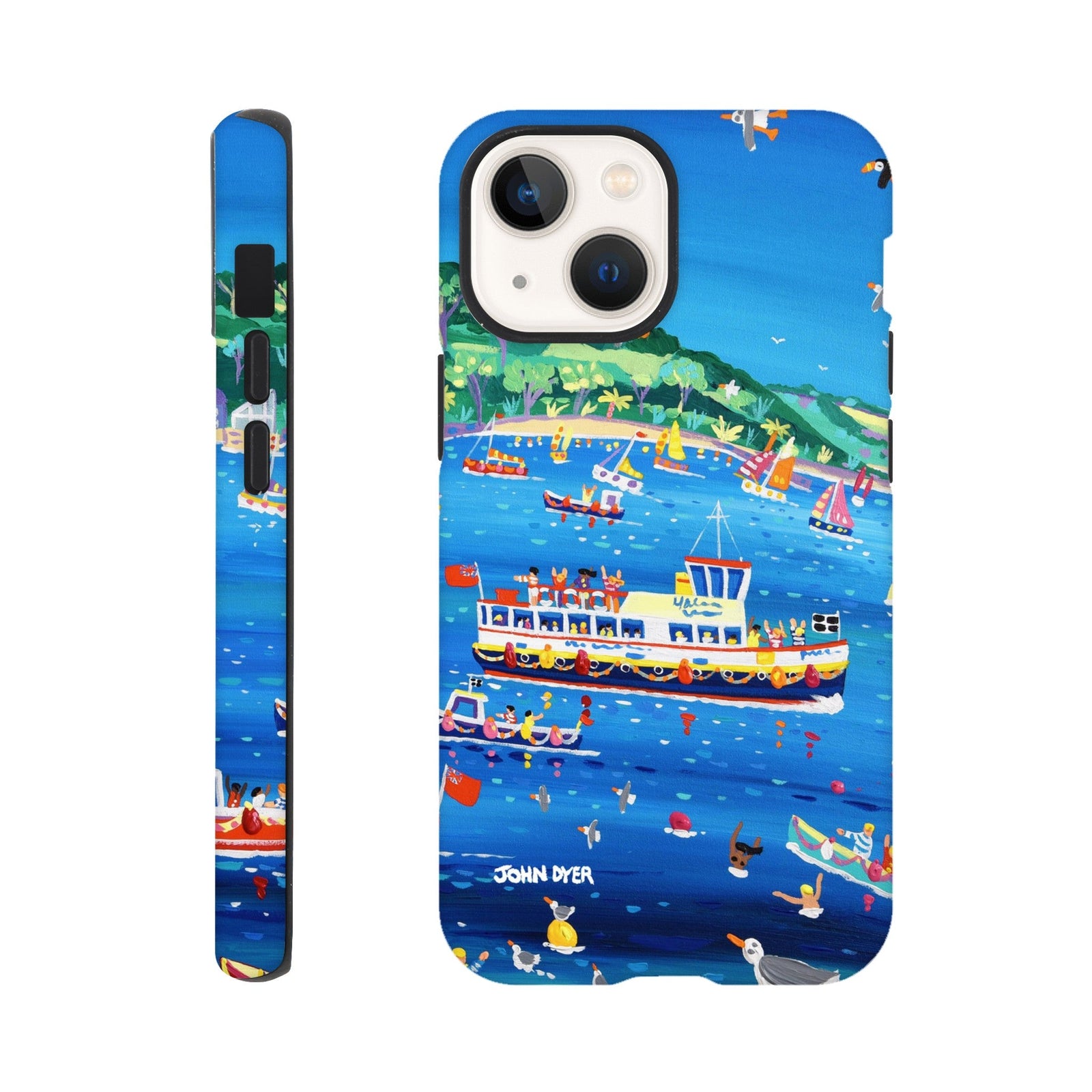 Tough Art Phone Case. Falmouth ferry. Artist John Dyer. Cornwall Art Gallery John Dyer