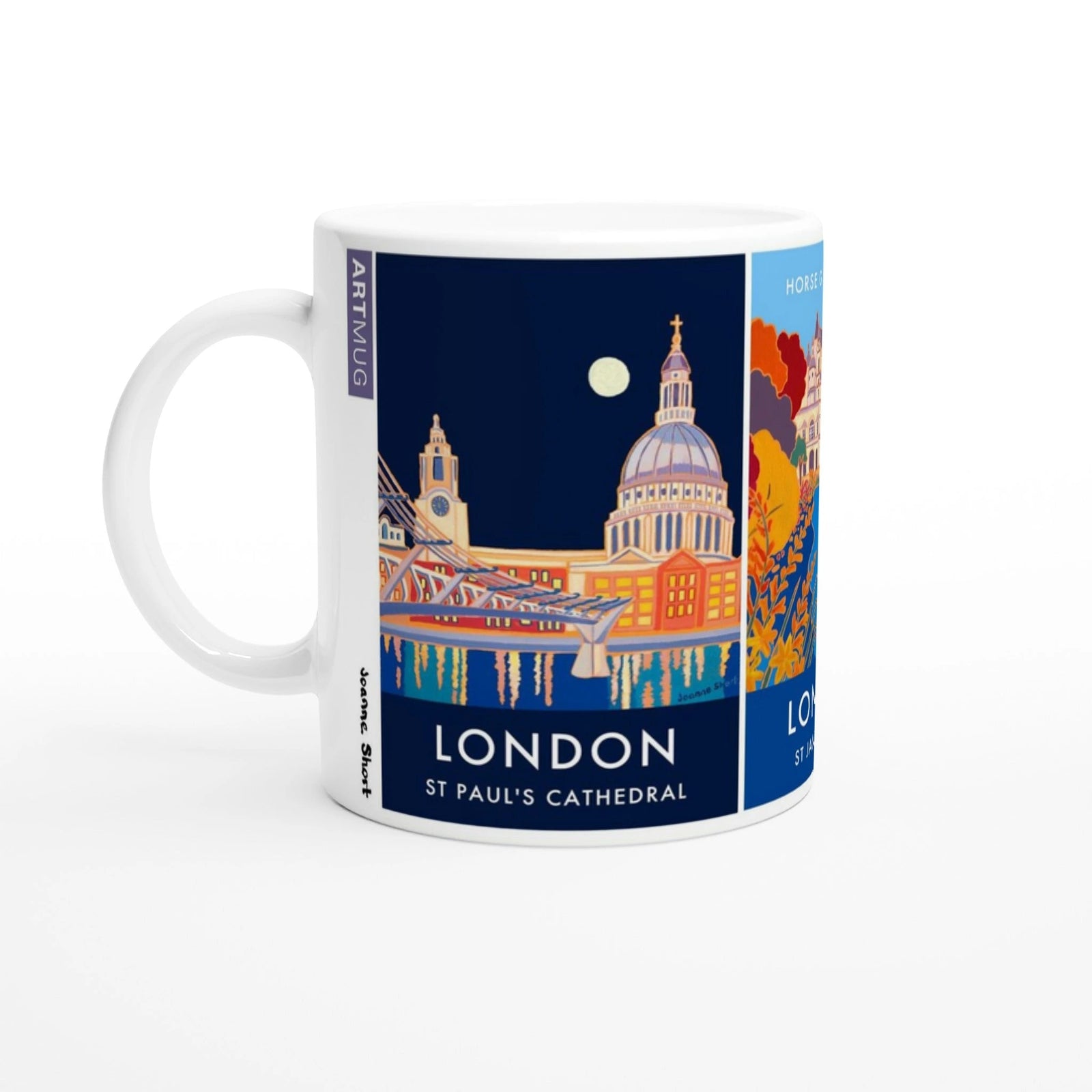 Joanne Short London Mug. St Paul's Cathedral, St James's Park, Horse Guards Parade, Royal Albert Hall Joanne Short