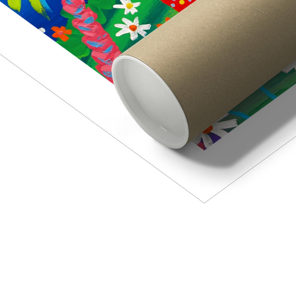 John Dyer Fine Art Print. Open Edition Cornish Art Print. 'Fowey Fun'. Cornwall Art Gallery