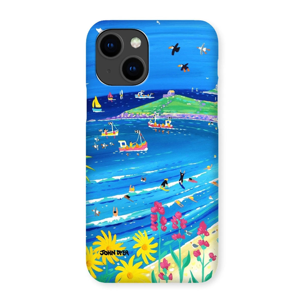 Snap Art Phone Case. Porthmeor Beach St Ives. Artist John Dyer. Cornwall Art Gallery. John Dyer