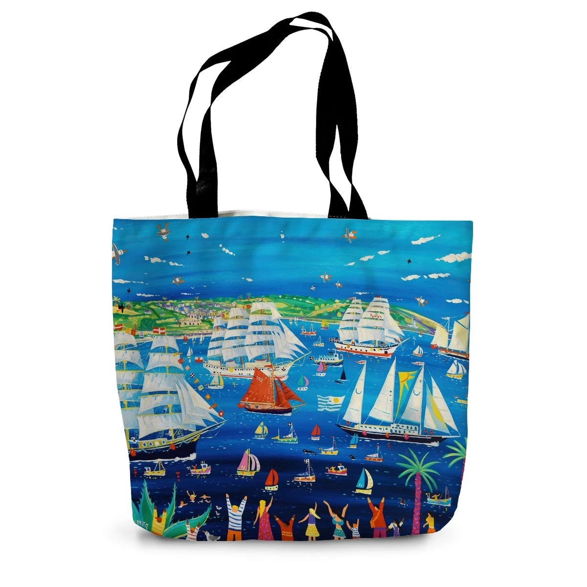 Tall Ships Races Falmouth by John Dyer Canvas Tote Bag John Dyer