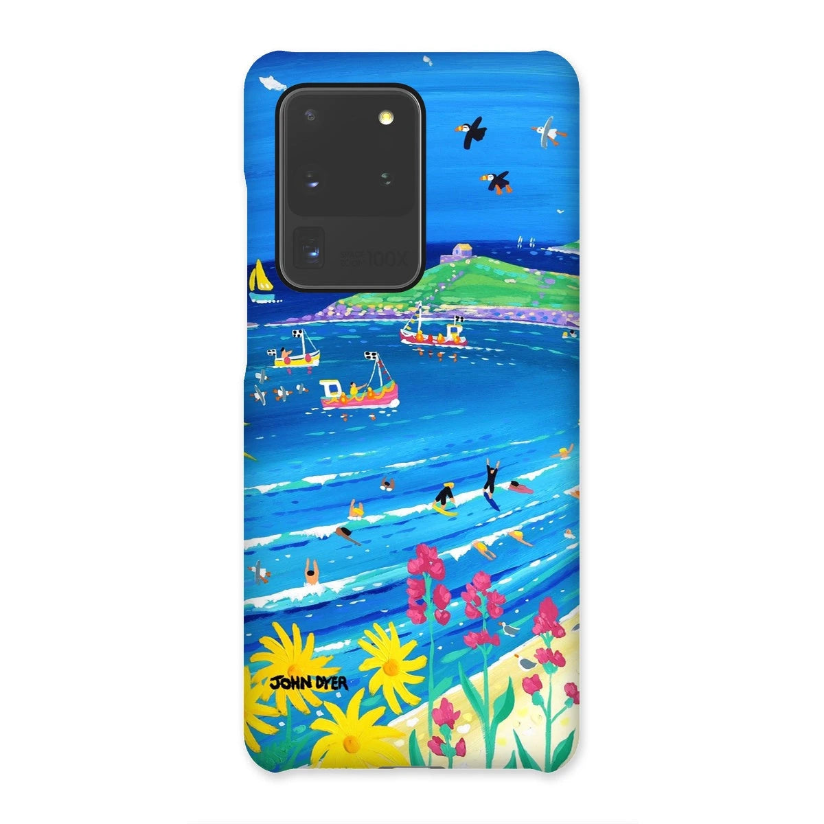 Snap Art Phone Case. Porthmeor Beach St Ives. Artist John Dyer. Cornwall Art Gallery. John Dyer