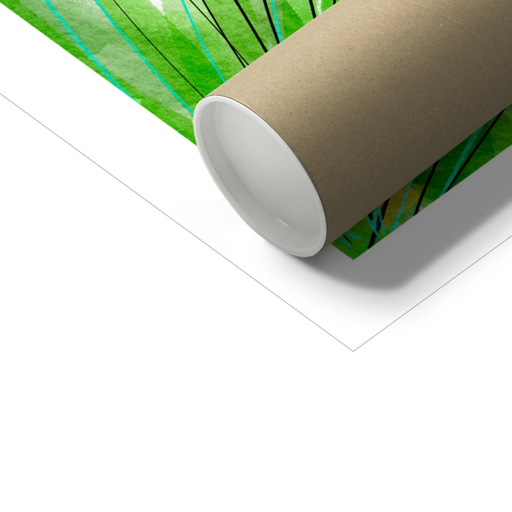 John Dyer Greece Artwork. Open Edition Greek Art Print of Corfu. 'Tranquil Waters of Govino Bay, Corfu, Greece'. Greek Art Gallery