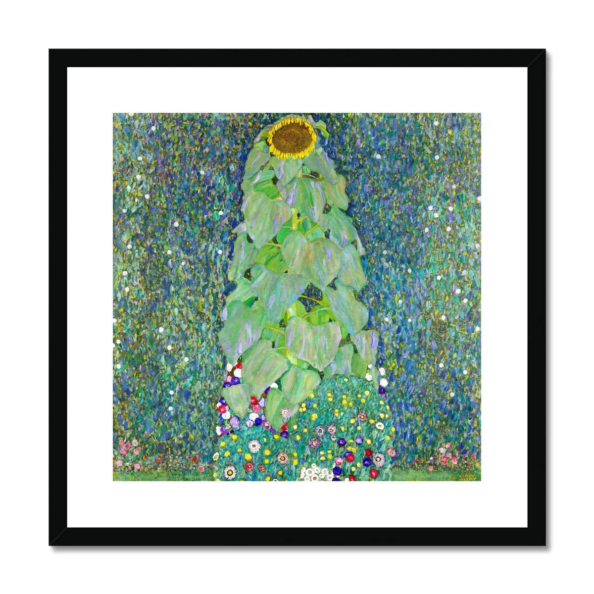 Gustav Klimt Framed Open Edition Art Print. 'Sunflower'. Art Gallery Historic Art Gustav Klimt