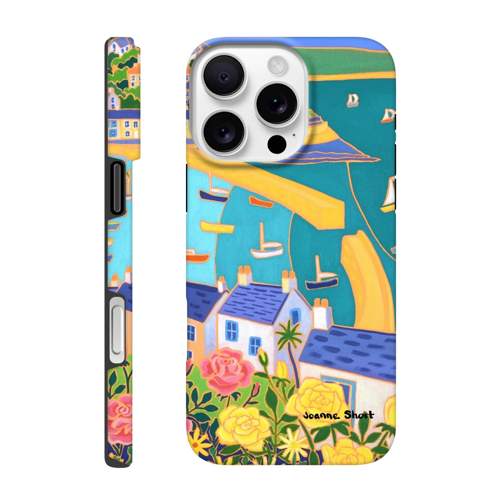 Tough Art Phone Case. Mousehole Harbour. Artist Joanne Short. Cornwall Art Gallery Joanne Short