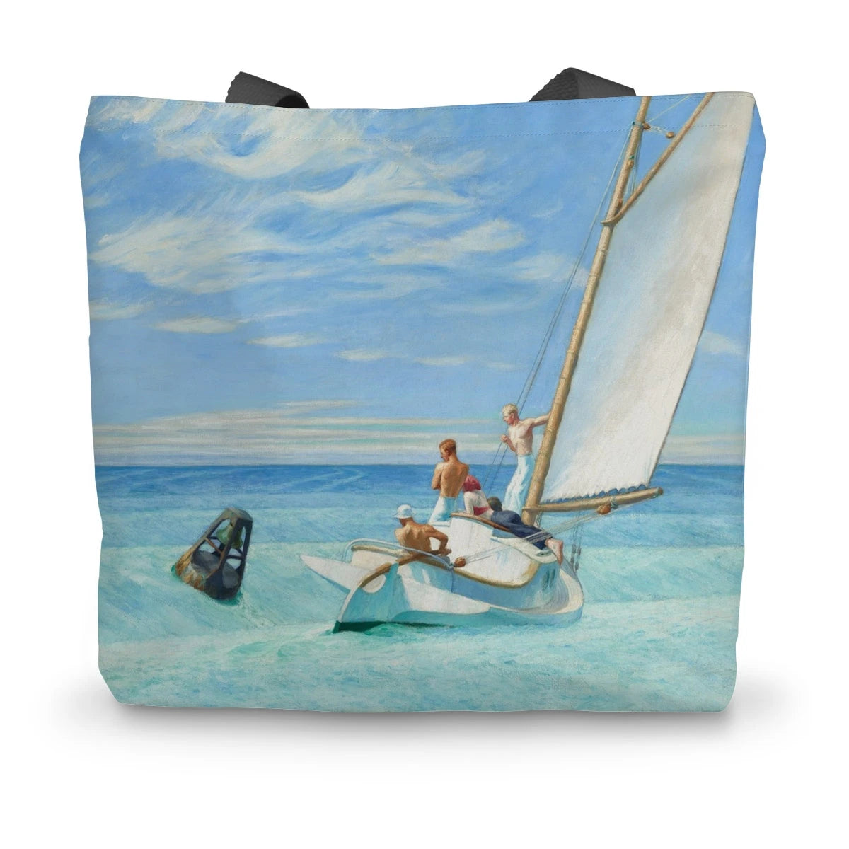 Ground Swell, by Edward Hopper. Classic Art Canvas Tote Bag Edward Hopper