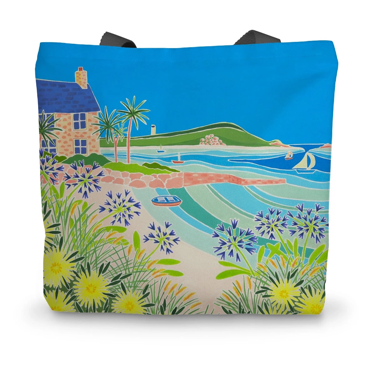 Island Morning, Old Grimsby, Tresco by Joanne Short Canvas Tote Bag Joanne Short