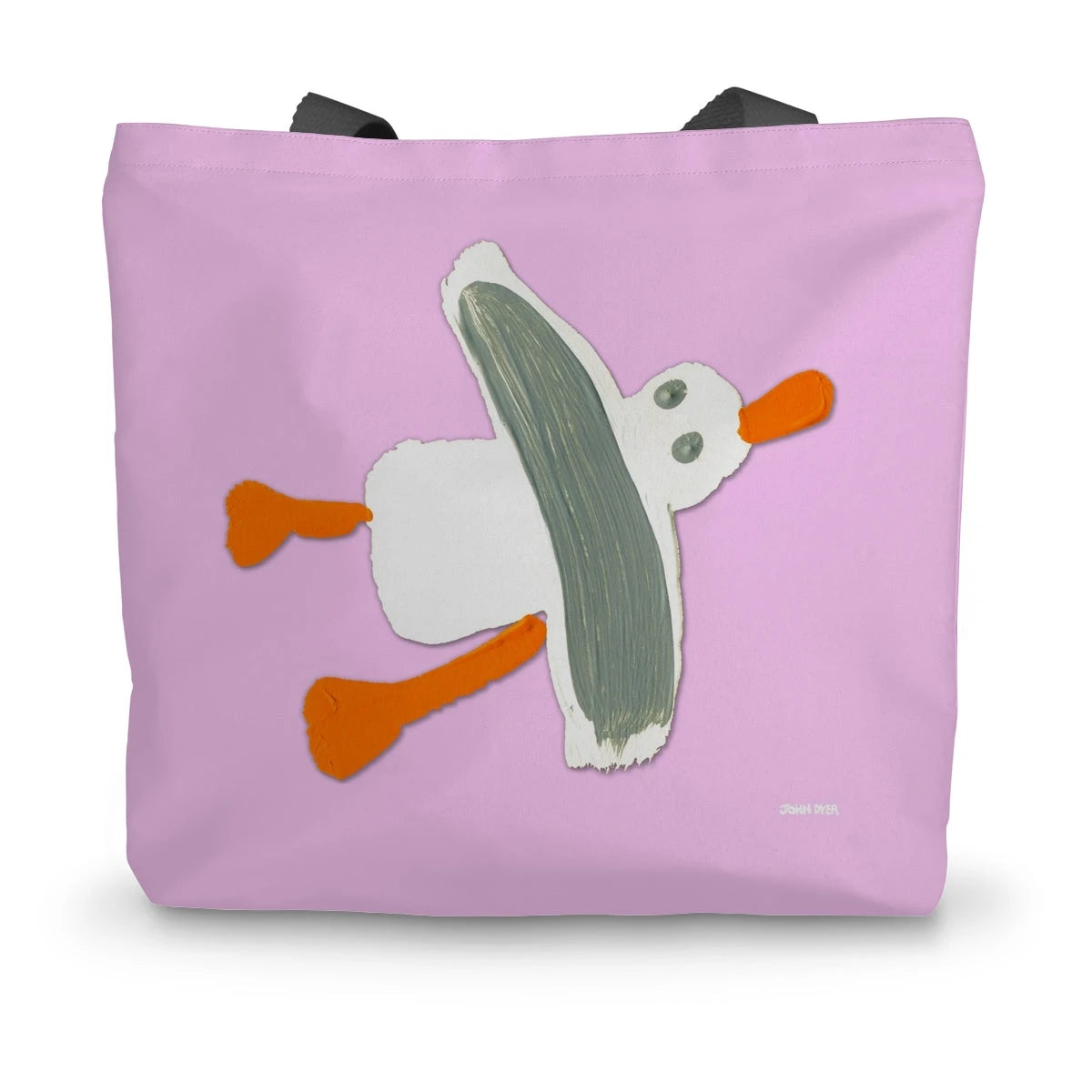 Cornish Seagull by John Dyer Pink Canvas Tote Bag John Dyer