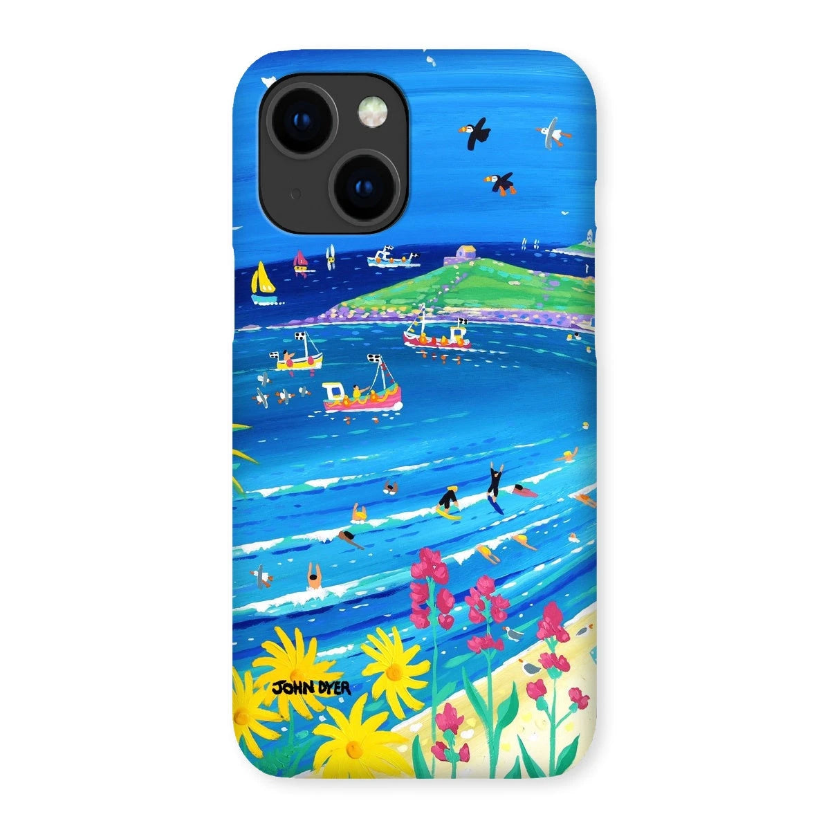 Snap Art Phone Case. Porthmeor Beach St Ives. Artist John Dyer. Cornwall Art Gallery. John Dyer