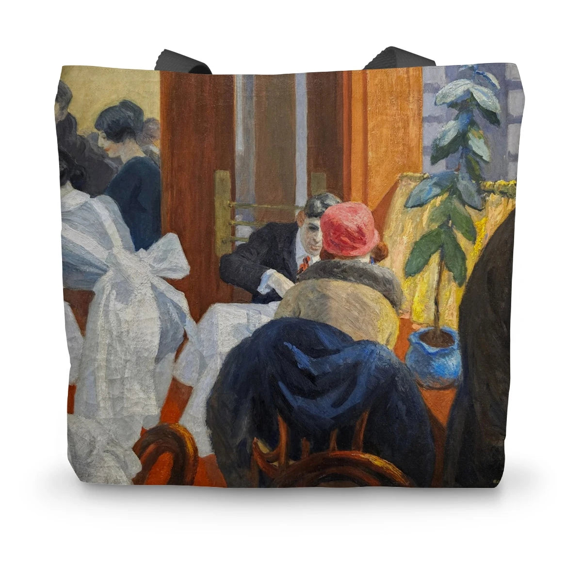 New York Restaurant by Edward Hopper. Classic Art Canvas Tote Bag Edward Hopper