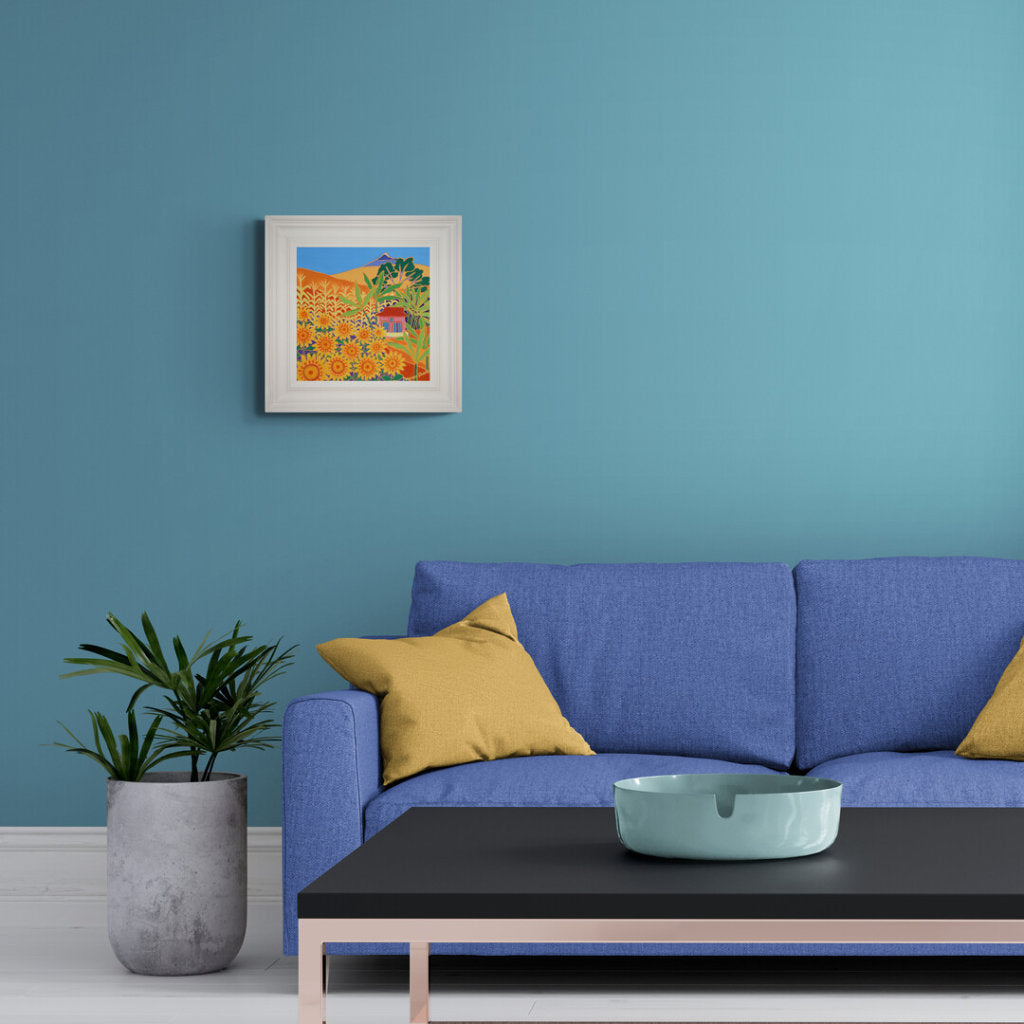 'Colourful Kenya', 12x12 inches oil on canvas. Painting by British Artist Joanne Short.