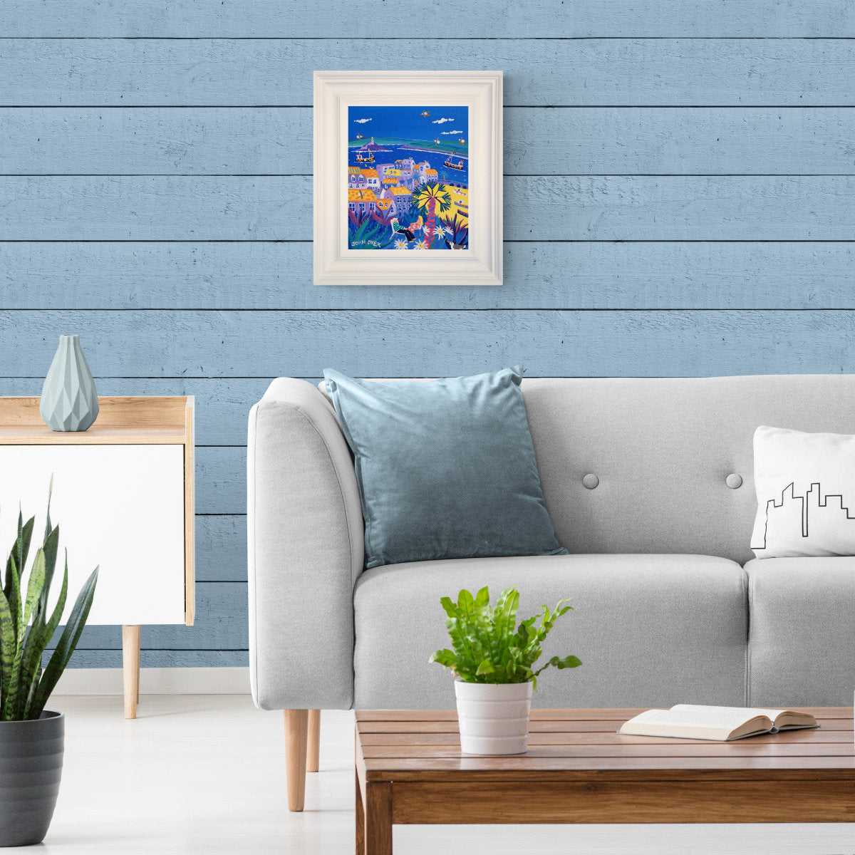 'Barnoon Days, St Ives', 12x10 inches acrylic on canvas. Paintings of Cornwall. Cornish Artist John Dyer. Cornwall Art Gallery