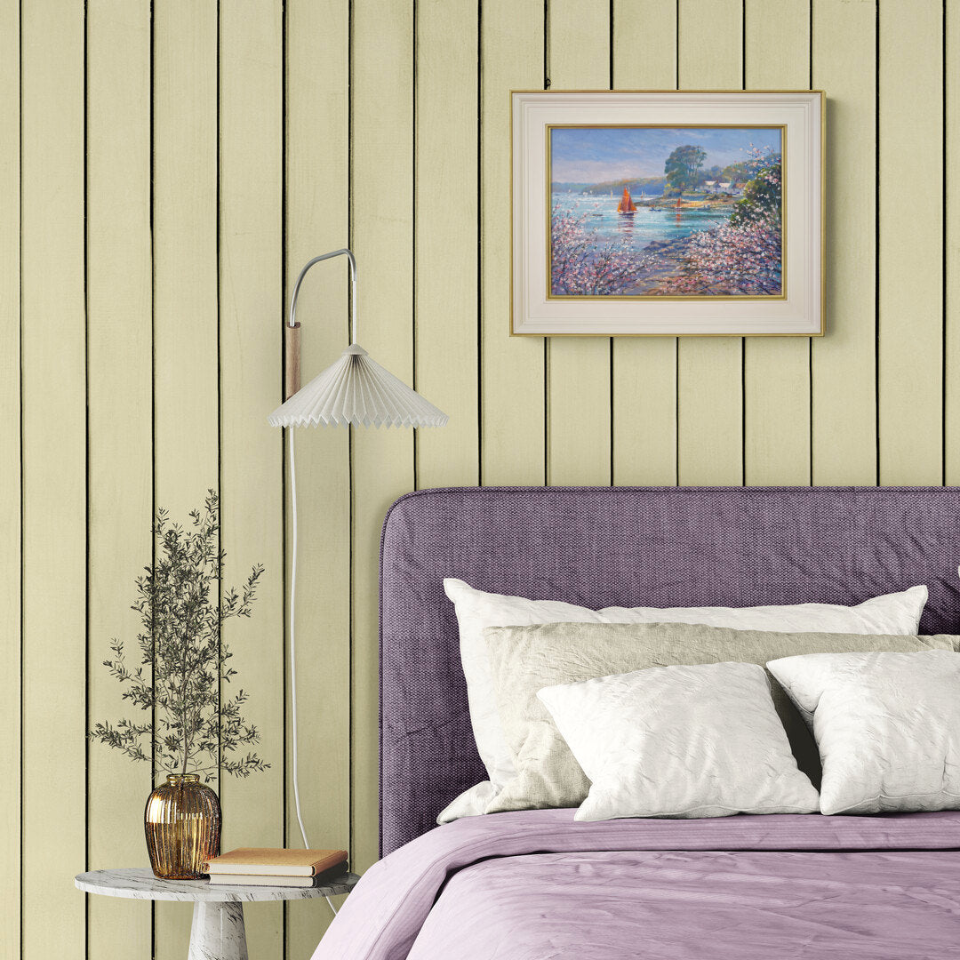 'Sailing into Helford Passage', 12x16 inches original art oil on canvas. Seascape Painting of Cornwall by Artist Ted Dyer.