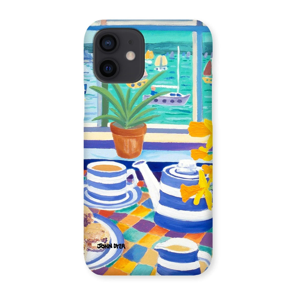 Snap Art Phone Case. Cornishware. Artist John Dyer. Cornwall Art Gallery John Dyer