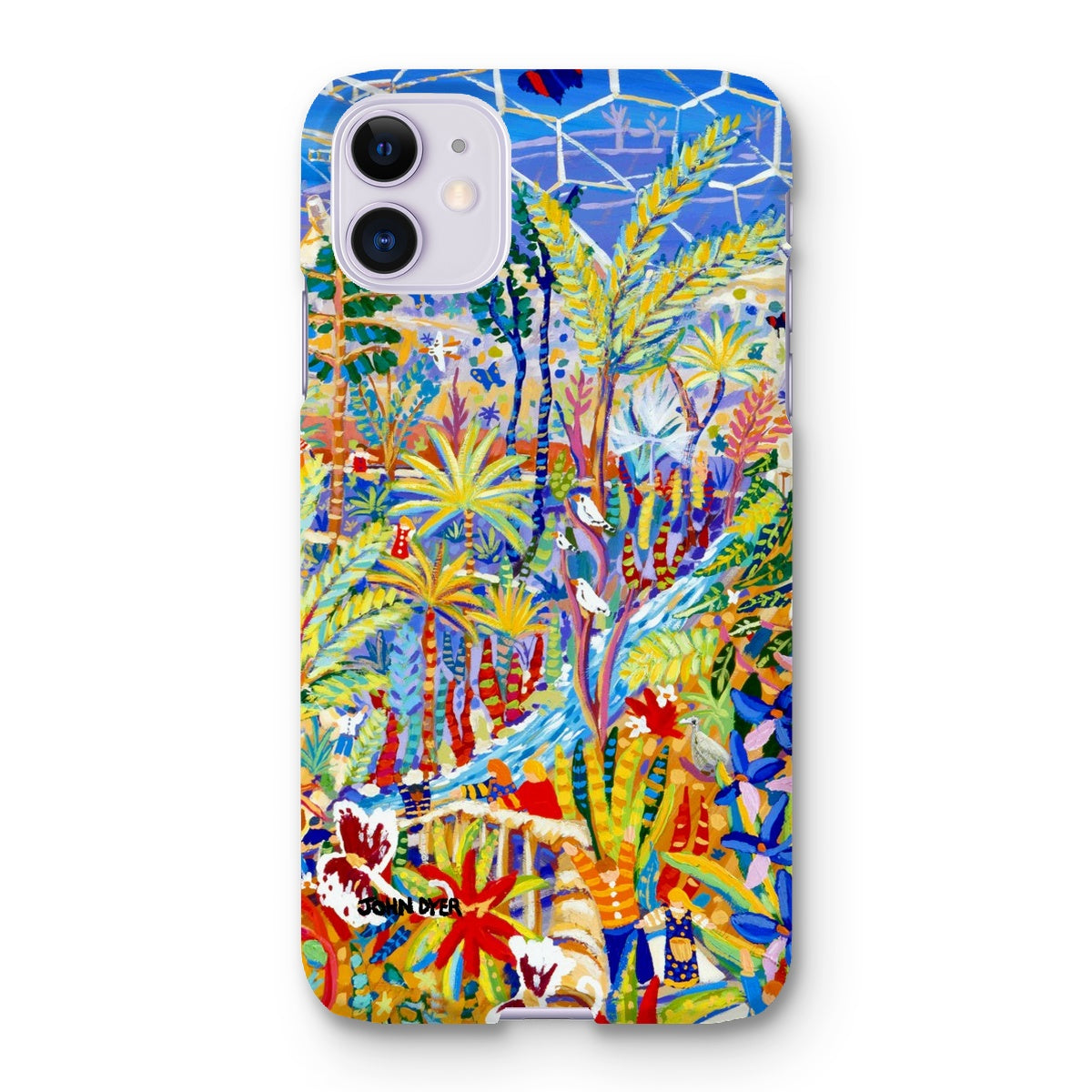Snap Art Phone Case. Eden Project Rainforest. Artist John Dyer. Cornwall Art Gallery John Dyer