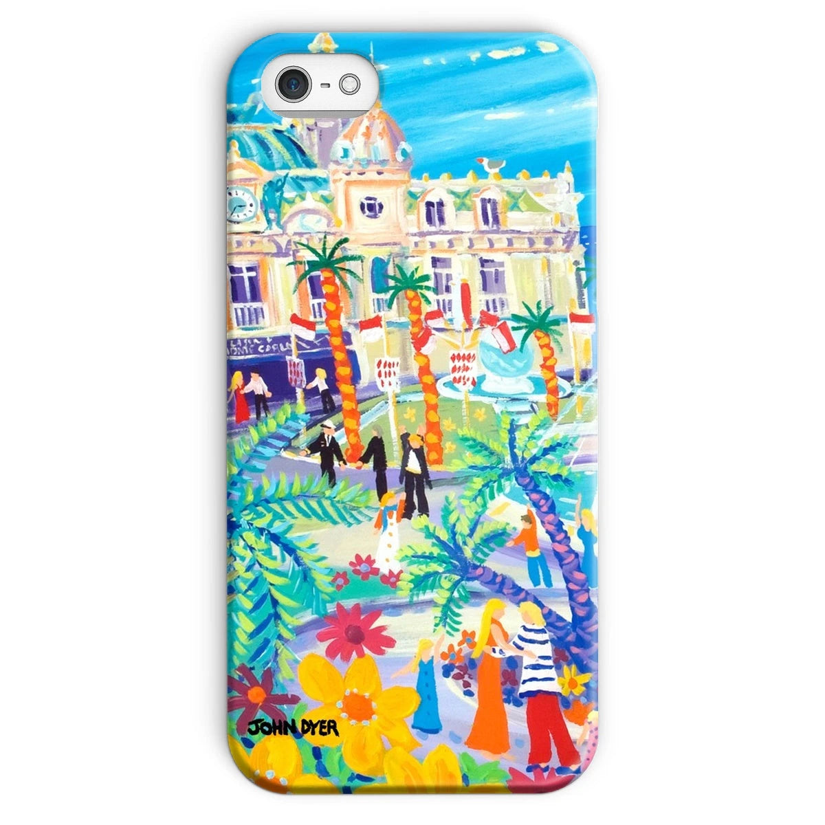 Snap Art Phone Case. Casino Square, Monaco. Artist John Dyer. Cornwall Art Gallery John Dyer