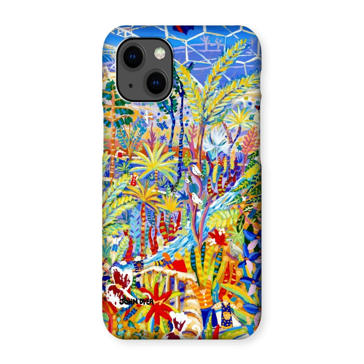 Snap Art Phone Case. Eden Project Rainforest. Artist John Dyer. Cornwall Art Gallery John Dyer