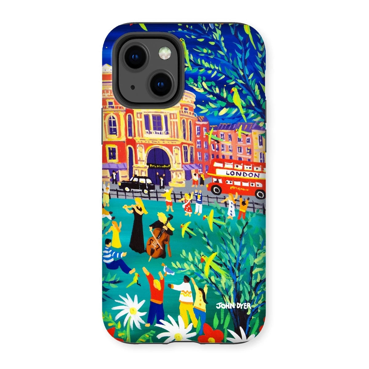 Tough Art Phone Case. Royal Albert Hall, Hyde park, London. Musicians. Artist John Dyer. Cornwall Art Gallery John Dyer
