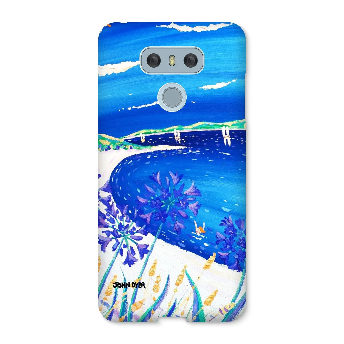 Snap Art Phone Case. Agapanthus Flowers, Tresco. Artist John Dyer. Cornwall Art Gallery. John Dyer