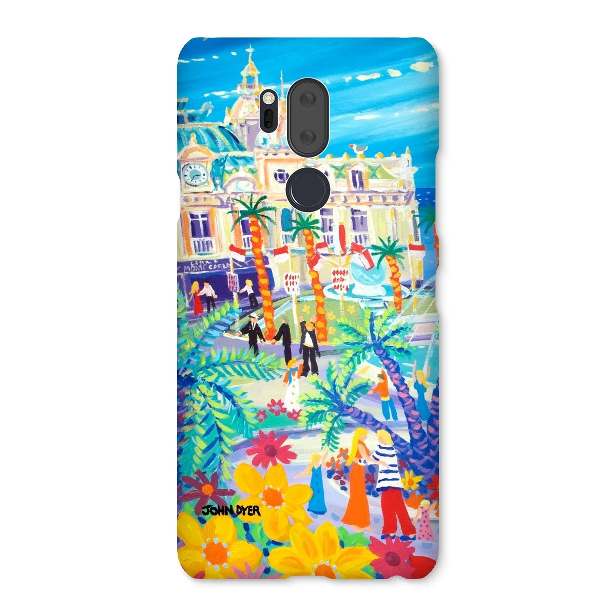 Snap Art Phone Case. Casino Square, Monaco. Artist John Dyer. Cornwall Art Gallery John Dyer