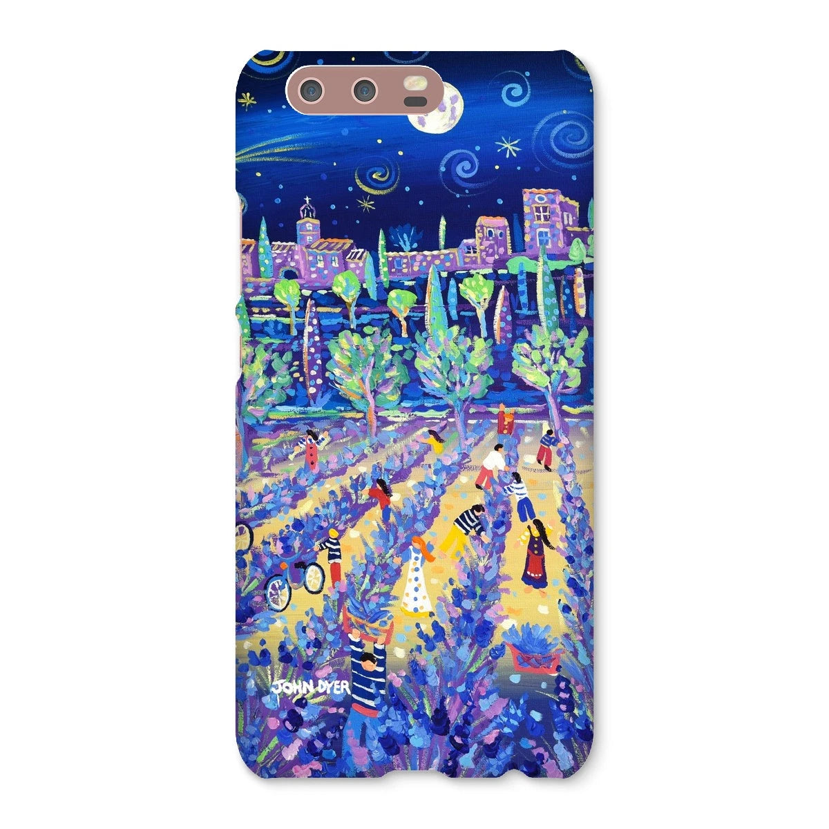 Snap Art Phone Case. Lavender Pickers, Provence, France. Artist John Dyer. Cornwall Art Gallery. John Dyer