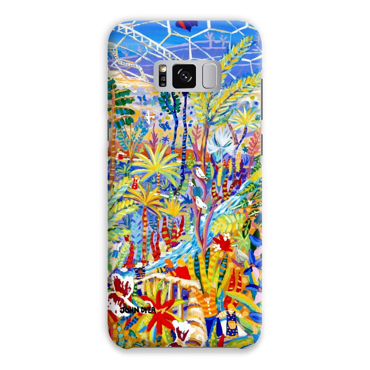 Snap Art Phone Case. Eden Project Rainforest. Artist John Dyer. Cornwall Art Gallery John Dyer