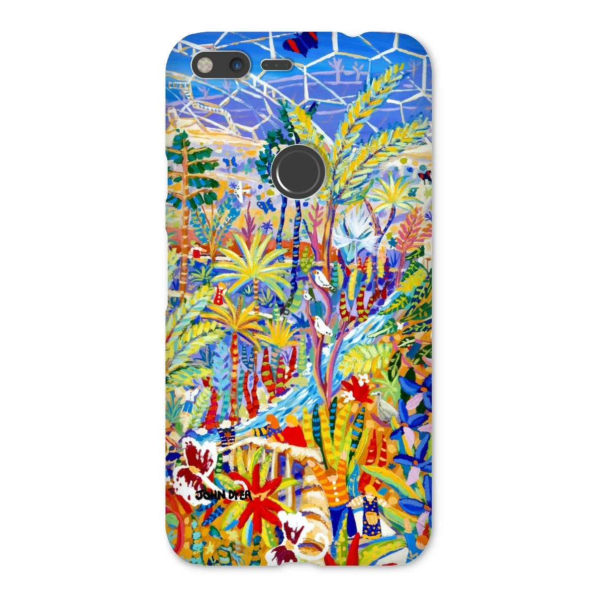 Snap Art Phone Case. Eden Project Rainforest. Artist John Dyer. Cornwall Art Gallery John Dyer