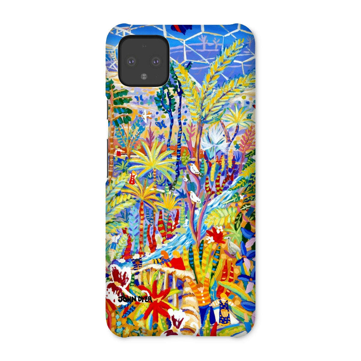 Snap Art Phone Case. Eden Project Rainforest. Artist John Dyer. Cornwall Art Gallery John Dyer