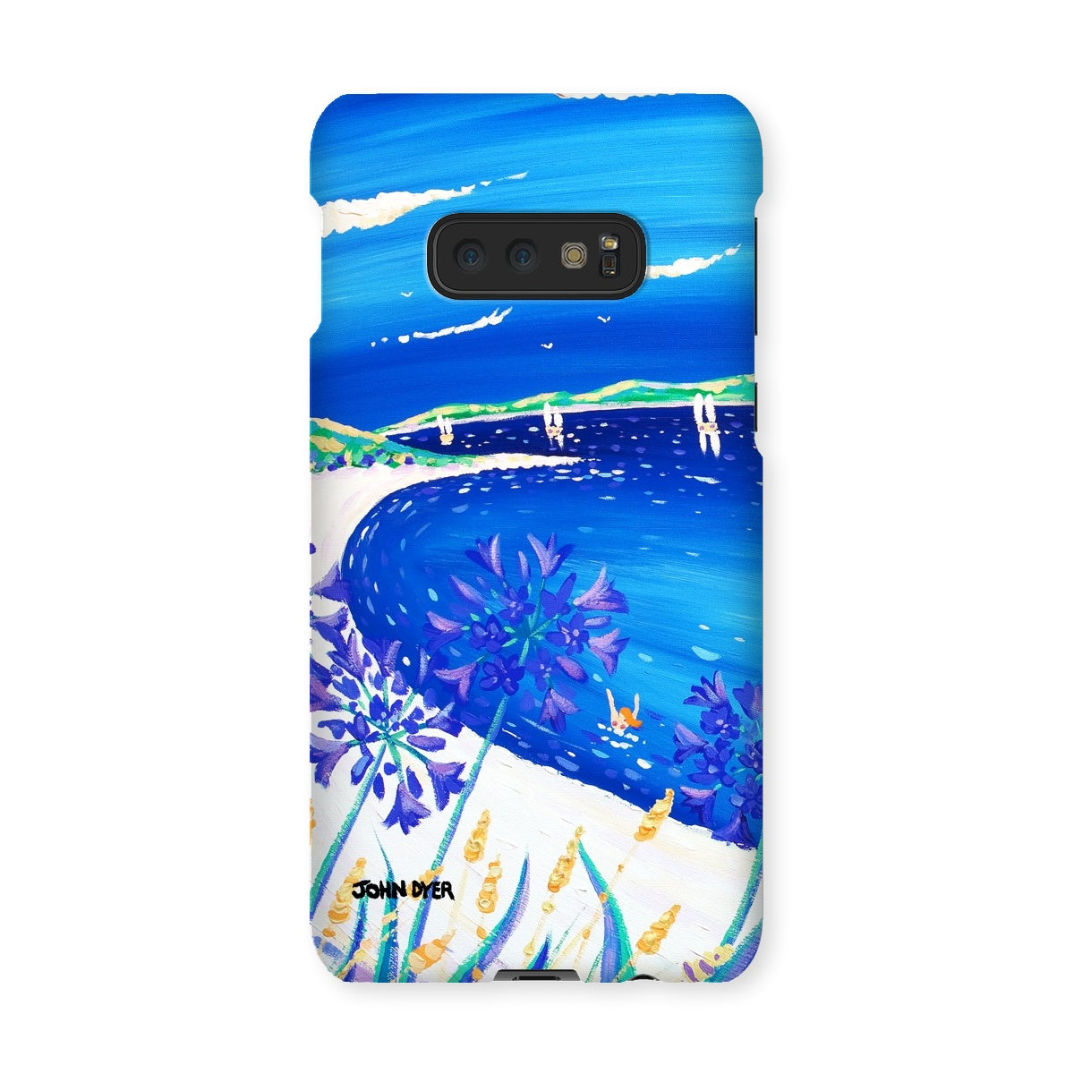 Snap Art Phone Case. Agapanthus Flowers, Tresco. Artist John Dyer. Cornwall Art Gallery.