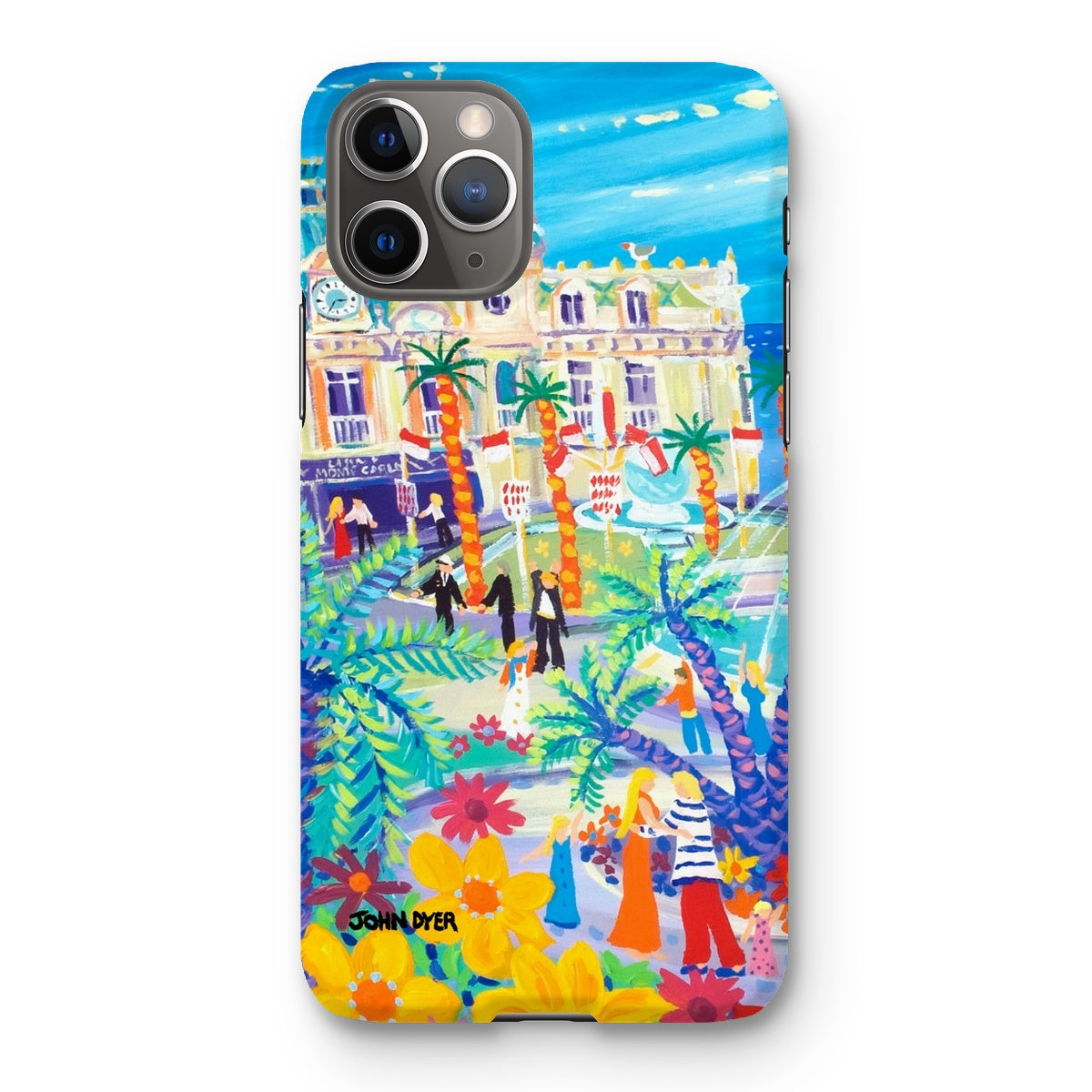 Snap Art Phone Case. Casino Square, Monaco. Artist John Dyer. Cornwall Art Gallery