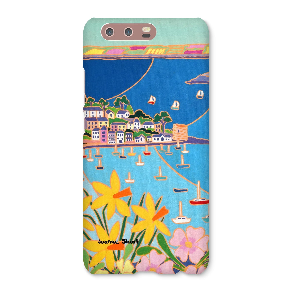 Snap Art Phone Case. Polruan, Fowey River. Artist Joanne Short. Cornwall Art Gallery