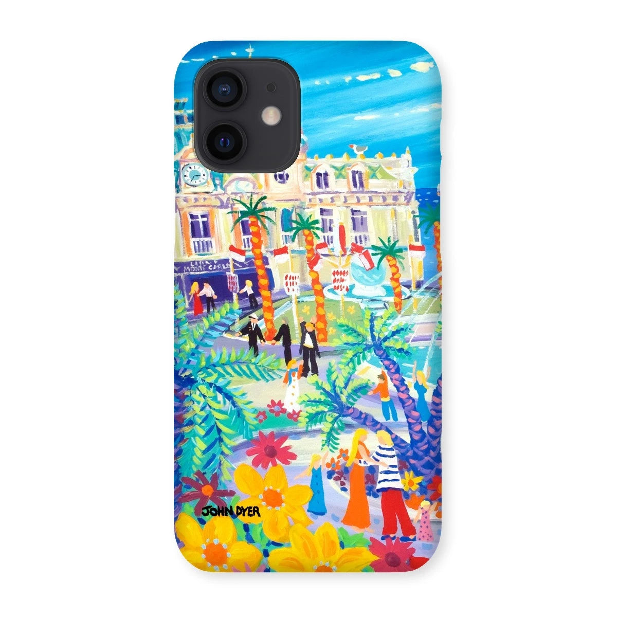 Snap Art Phone Case. Casino Square, Monaco. Artist John Dyer. Cornwall Art Gallery John Dyer