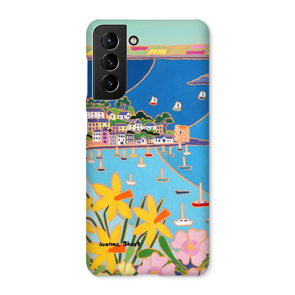 Snap Art Phone Case. Polruan, Fowey River. Artist Joanne Short. Cornwall Art Gallery