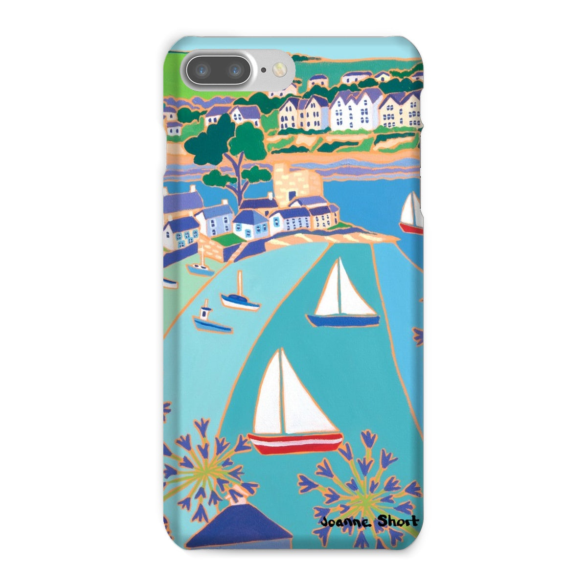 Snap Art Phone Case. Polruan & Fowey River. Artist Joanne Short. Cornwall Art Gallery