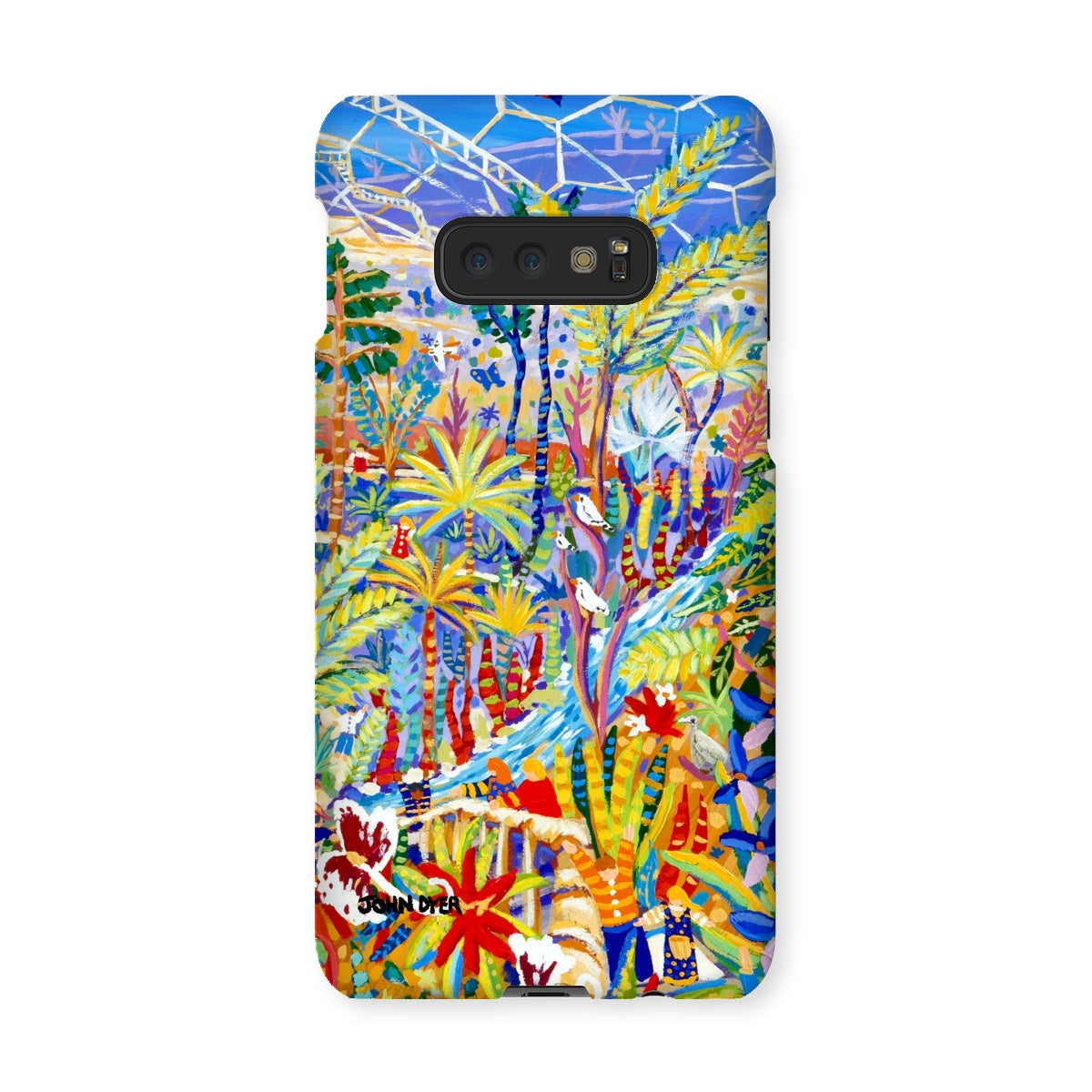 Snap Art Phone Case. Eden Project Rainforest. Artist John Dyer. Cornwall Art Gallery John Dyer