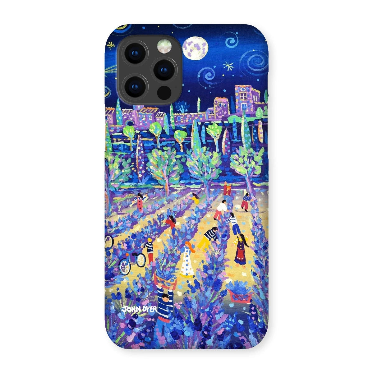 Snap Art Phone Case. Lavender Pickers, Provence, France. Artist John Dyer. Cornwall Art Gallery. John Dyer