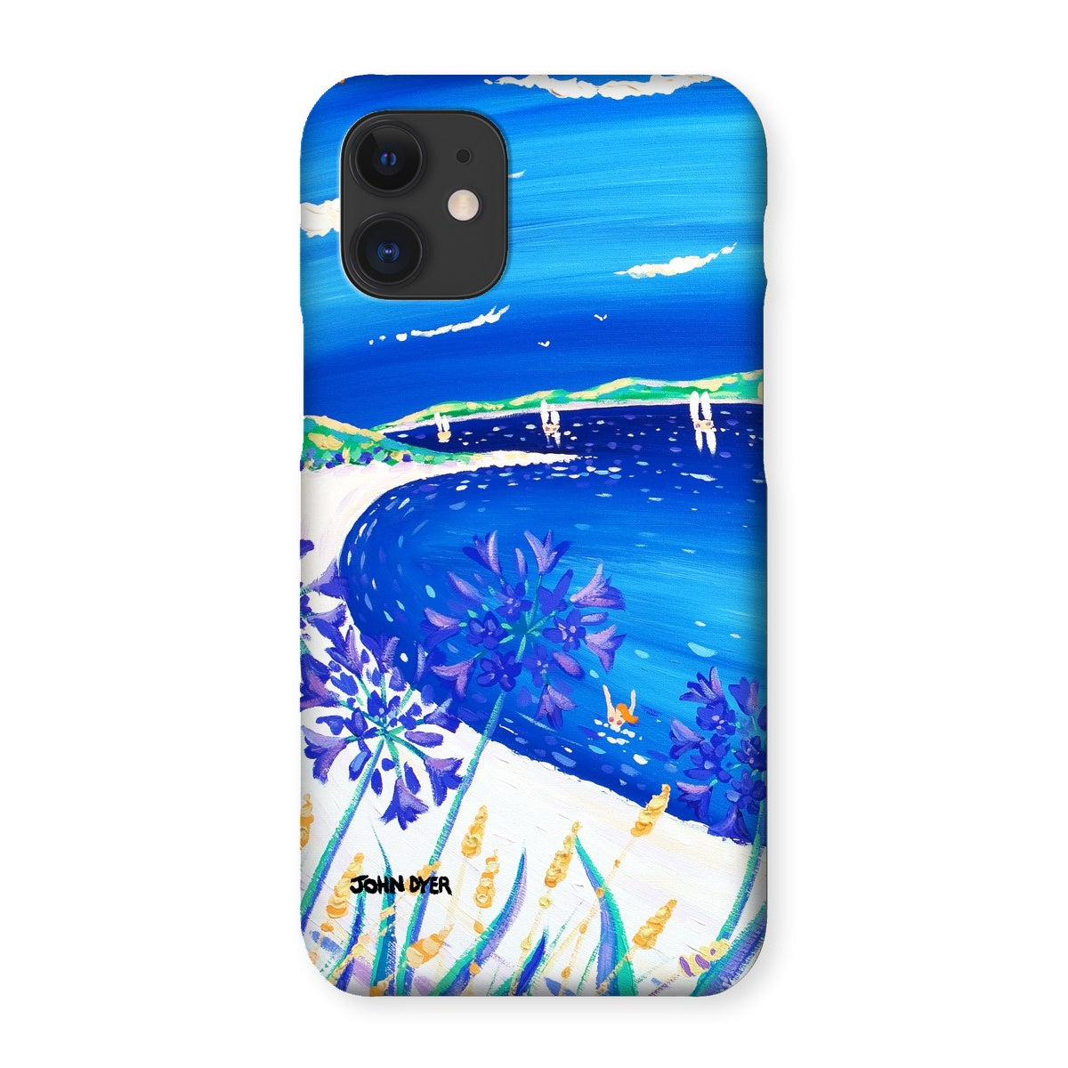 Snap Art Phone Case. Agapanthus Flowers, Tresco. Artist John Dyer. Cornwall Art Gallery.