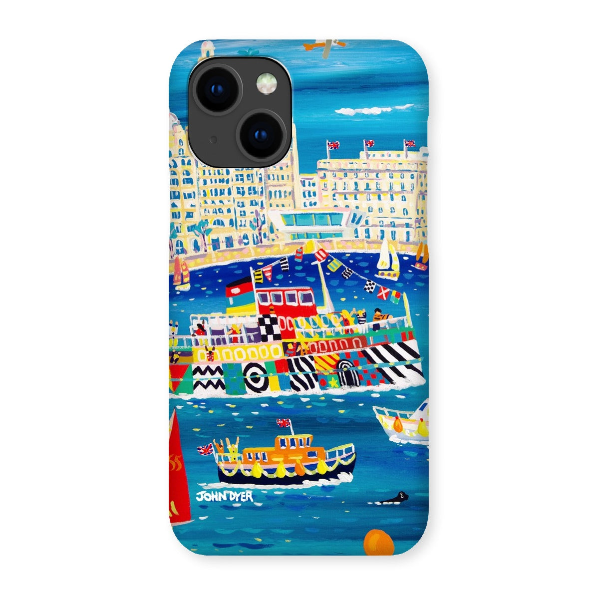Snap Art Phone Case. Liverpool Mersey River Dazzle Ferry. Artist John Dyer. Cornwall Art Gallery John Dyer