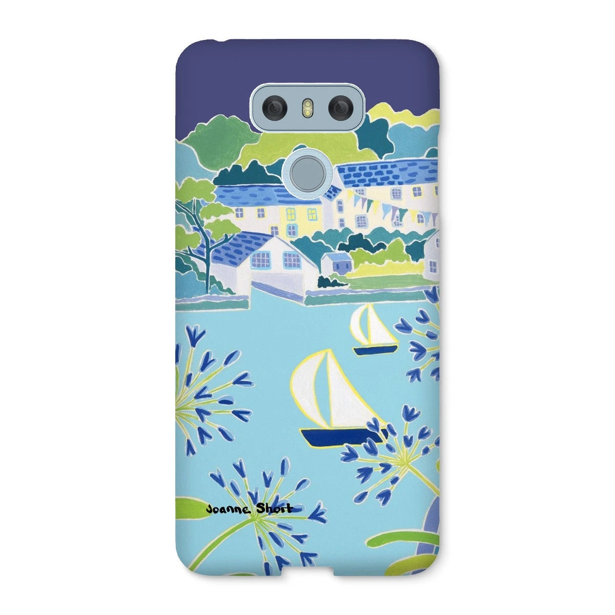 Snap Art Phone Case. Helford River & Village. Artist Joanne Short. Cornwall Art Gallery Joanne Short