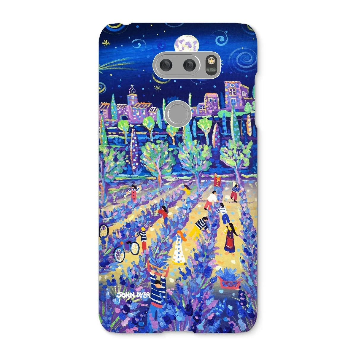 Snap Art Phone Case. Lavender Pickers, Provence, France. Artist John Dyer. Cornwall Art Gallery. John Dyer