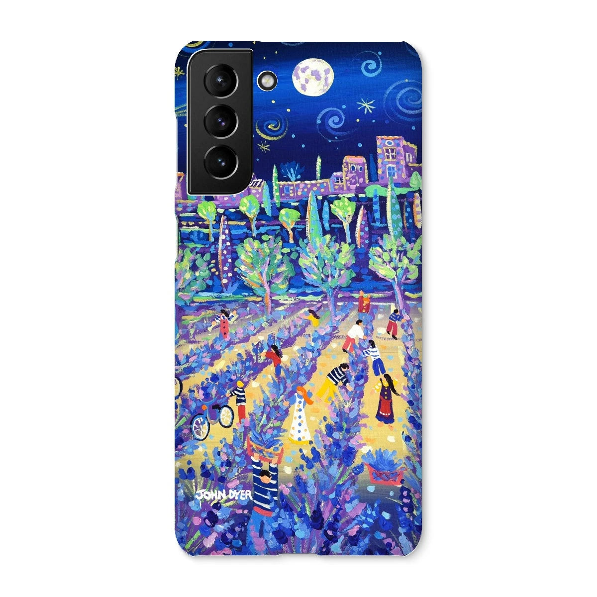 Snap Art Phone Case. Lavender Pickers, Provence, France. Artist John Dyer. Cornwall Art Gallery. John Dyer