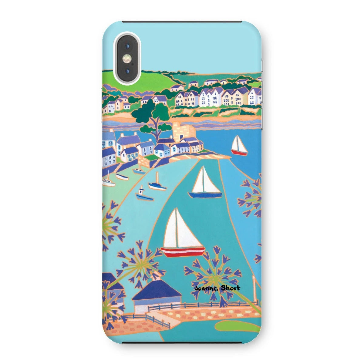 Snap Art Phone Case. Polruan & Fowey River. Artist Joanne Short. Cornwall Art Gallery Joanne Short