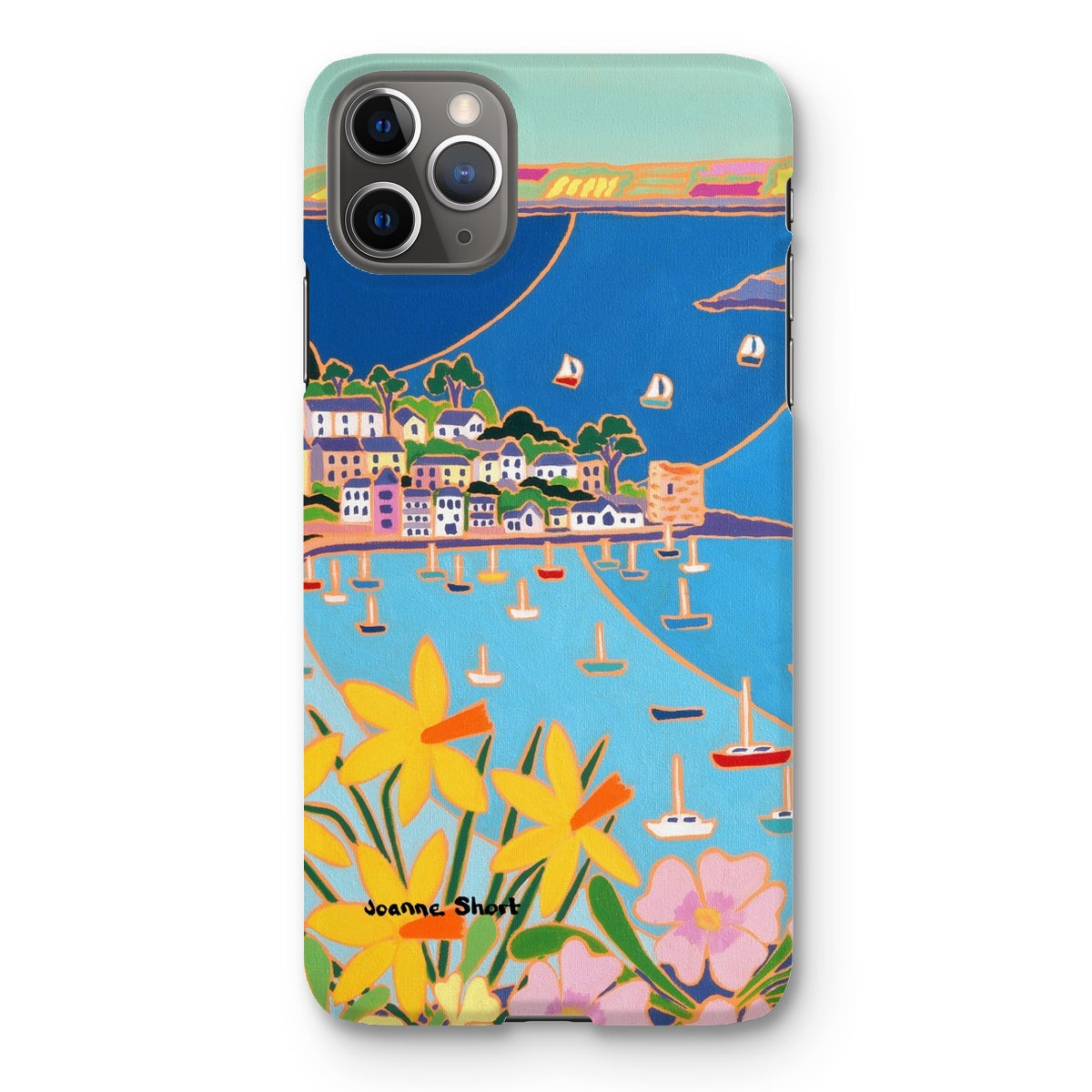 Snap Art Phone Case. Polruan, Fowey River. Artist Joanne Short. Cornwall Art Gallery