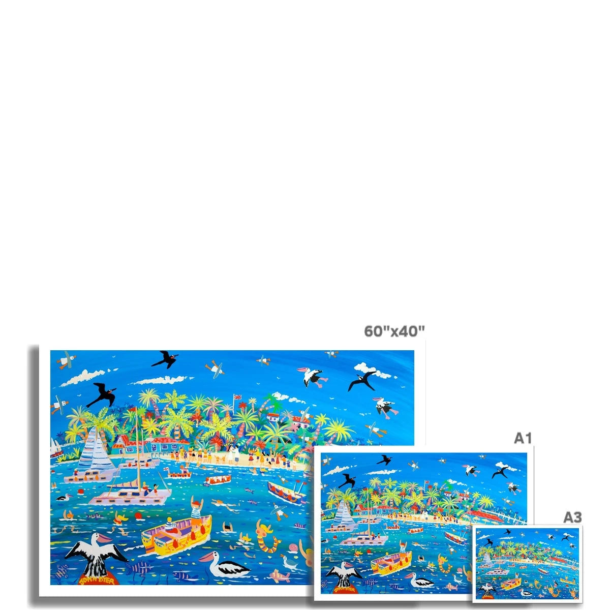 John Dyer Fine Art Print. Open Edition Art Print. 'Magical Day at Marina Cay'. British Virgin Islands Caribbean Art Gallery John Dyer