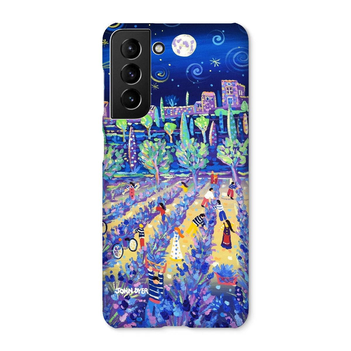 Snap Art Phone Case. Lavender Pickers, Provence, France. Artist John Dyer. Cornwall Art Gallery. John Dyer