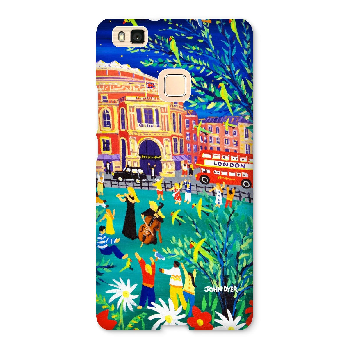 Snap Art Phone Case. Royal Albert Hall, Hyde park, London. Musicians. Artist John Dyer. Cornwall Art Gallery