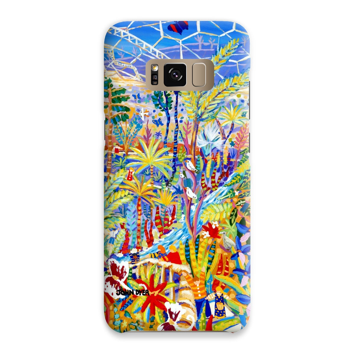 Snap Art Phone Case. Eden Project Rainforest. Artist John Dyer. Cornwall Art Gallery John Dyer