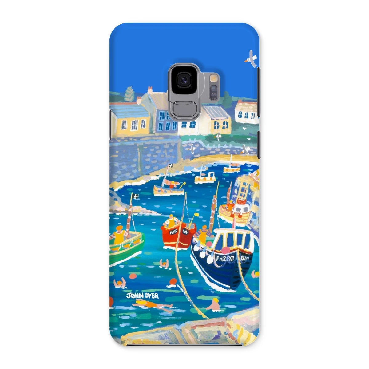 Snap Art Phone Case. Coverack Harbour. Artist John Dyer. Cornwall Art Gallery John Dyer